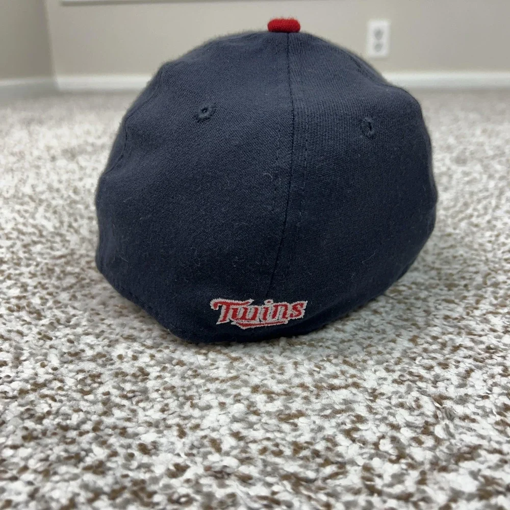 Minnesota Twins Hat Cap Flex Mens Small Navy‎ MLB Baseball Stretch Fit New Era
